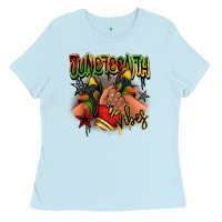Baby Blue Juneteenth vibes black girl sneakers Ladies Tee - RanaPortraitStore
