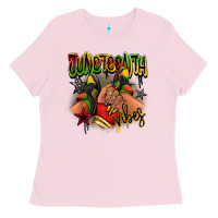 Bubblegum Pink Juneteenth vibes black girl sneakers Ladies Tee - RanaPortraitStore