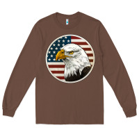 Chestnut American Bald Eagle Long Sleeve Tee - Jasminsmagicworld