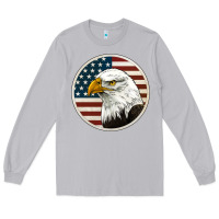Moon Dust American Bald Eagle Long Sleeve Tee - Jasminsmagicworld