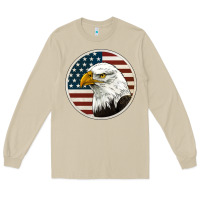 Mushroom American Bald Eagle Long Sleeve Tee - Jasminsmagicworld