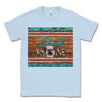 Dusty Blue show mom aztec cowhide leopard heifer Classic Tee - Artiststas