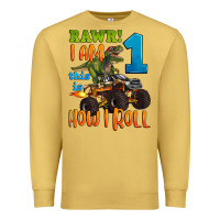 Antique Gold rawr i am one this is how i roll Premium Sweatshirt - Artiststas