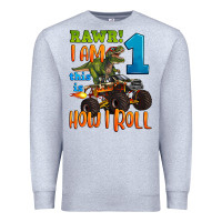 Heather Grey rawr i am one this is how i roll Premium Sweatshirt - Artiststas