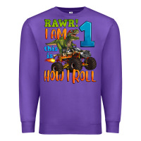 Purple rawr i am one this is how i roll Premium Sweatshirt - Artiststas