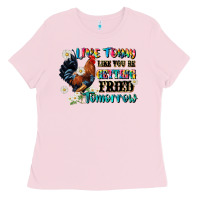 Bubblegum Pink live today like fried tomorrow Ladies Tee - JahusDesignShop