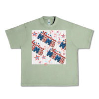 Oil Green american mama seamless pattern Urban Heavy Tee - BundleAndBundleShop