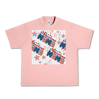 Salmon american mama seamless pattern Urban Heavy Tee - BundleAndBundleShop