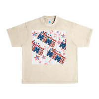 Sandshell american mama seamless pattern Urban Heavy Tee - BundleAndBundleShop