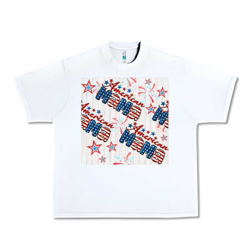 American Mama Seamless Pattern Urban Heavy Tee by BundleAndBundleShop | Teevron