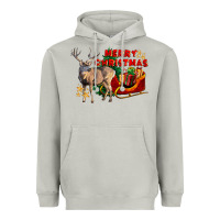 Moon Dust Merry Christmas Deer Heavyweight Hoodie - LillyAllenDesigns