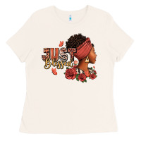 Bone Just blessed afro woman with roses Ladies Tee - RanaPortraitStore