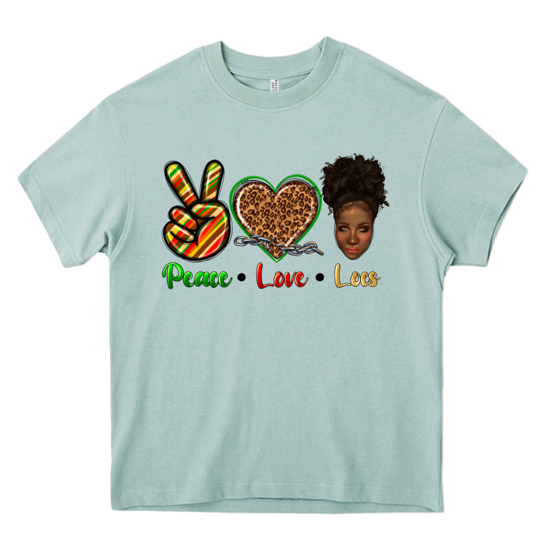 Peace Love Locs Heavy Core Tee by texasbilliewilder | Teevron