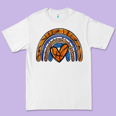 Basketball Rainbow Premium Tee Designed By Zillion Design Studio