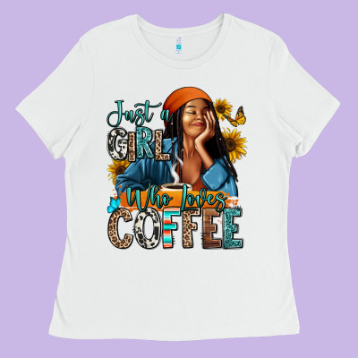 Ladies Tee Just a girl who loves coffee