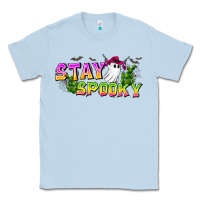 Dusty Blue Stay Spooky Classic Tee - CowhideDigitalArt