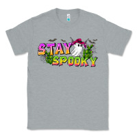 Heather Grey Stay Spooky Classic Tee - CowhideDigitalArt