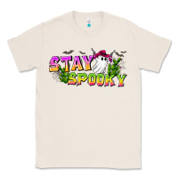 Natural Stay Spooky Classic Tee - CowhideDigitalArt