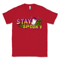 Red Stay Spooky Classic Tee - CowhideDigitalArt
