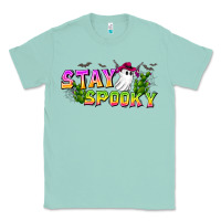 Seafoam Stay Spooky Classic Tee - CowhideDigitalArt