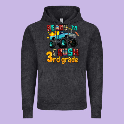 Ready To School Crush 3rd Grade Vintage Hoodie Designed By Adodesignshop