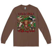 Chestnut christmas with my herd cows Long Sleeve Tee - BarkalooDesign