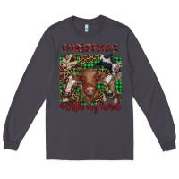Smoke christmas with my herd cows Long Sleeve Tee - BarkalooDesign
