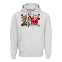 Dove Grey valentines day rn Zipper Hoodie - NancyCooperArtShop