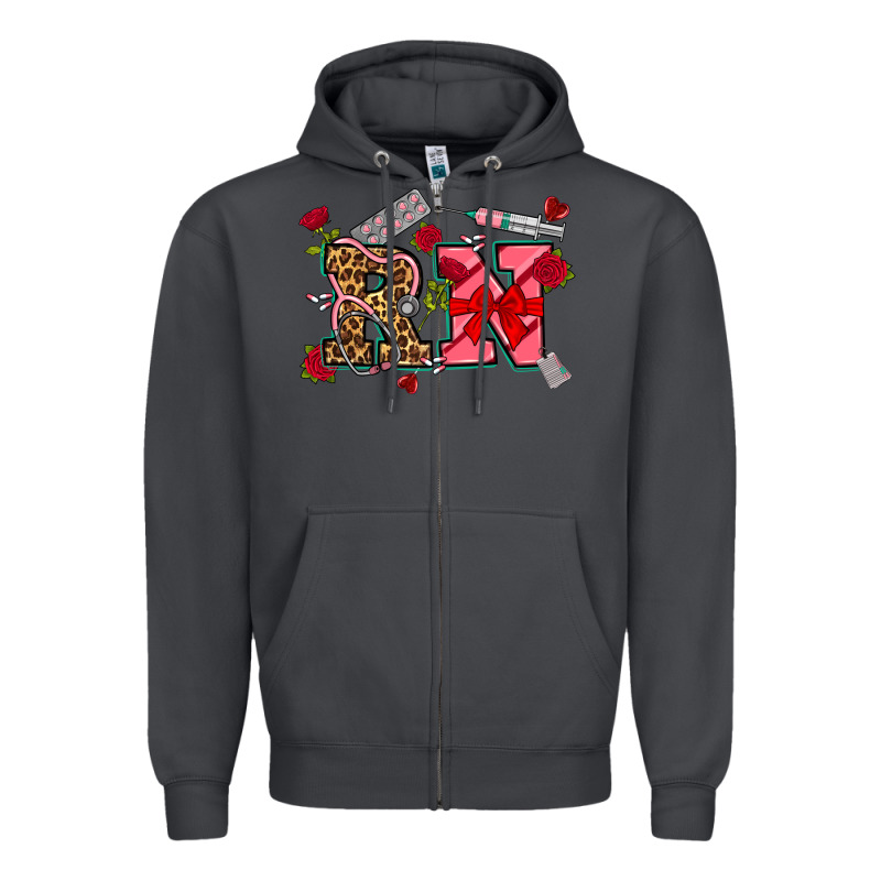Valentines Day Rn Zipper Hoodie by NancyCooperArtShop | Teevron