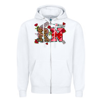 White valentines day rn Zipper Hoodie - NancyCooperArtShop