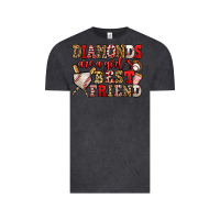 Vintage Black diamonds are a girl's best friend baseball Vintage Tee - Jasminsmagicworld