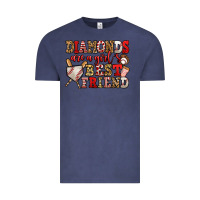 Vintage Denim diamonds are a girl's best friend baseball Vintage Tee - Jasminsmagicworld