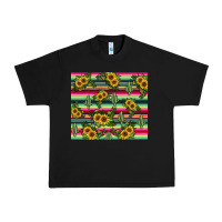 Black sunflower cactus Urban Heavy Tee - JahusDesignShop