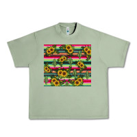 Oil Green sunflower cactus Urban Heavy Tee - JahusDesignShop