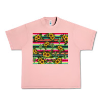 Salmon sunflower cactus Urban Heavy Tee - JahusDesignShop