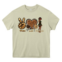 Peace Love Melanin Heavy Core Tee | Teevron