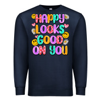 Navy happy looks good on you Premium Sweatshirt - Artiststas