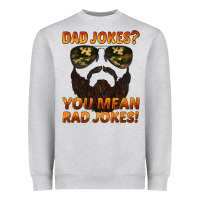 Heather Grey dad jokes you mean rad jokes Heavyweight Sweatshirt - Artiststas