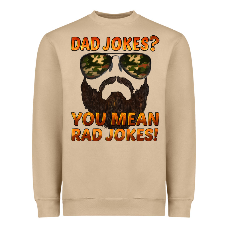 Dad Jokes You Mean Rad Jokes Heavyweight Sweatshirt by Artiststas | Teevron