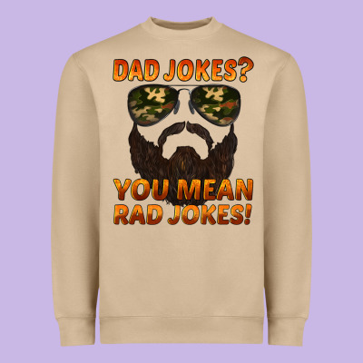 Dad Jokes You Mean Rad Jokes Heavyweight Sweatshirt Designed By Artiststas