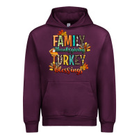 Mauve Wine family thanksgiving turkey blessing Urban Hoodie - CowGirlArtShop