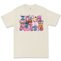 Bone stitch and lilo pink christmas coffee cups Premium Tee - AdoDesignShop
