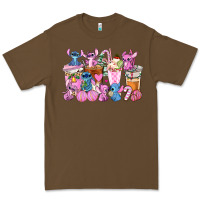 Cacao stitch and lilo pink christmas coffee cups Premium Tee - AdoDesignShop