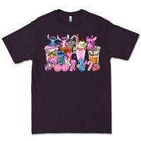 Plum stitch and lilo pink christmas coffee cups Premium Tee - AdoDesignShop