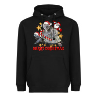 Black Merry Christmas Tortoise And Koala Heavyweight Hoodie - LillyAllenDesigns