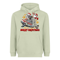 Matcha Merry Christmas Tortoise And Koala Heavyweight Hoodie - LillyAllenDesigns