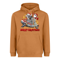 Meerkat Merry Christmas Tortoise And Koala Heavyweight Hoodie - LillyAllenDesigns