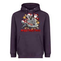 Plum Merry Christmas Tortoise And Koala Heavyweight Hoodie - LillyAllenDesigns