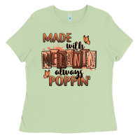 Matcha Made with melanin always poppin' Ladies Tee - RanaPortraitStore