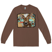 Chestnut western wreath baby calf Long Sleeve Tee - BarkalooDesign